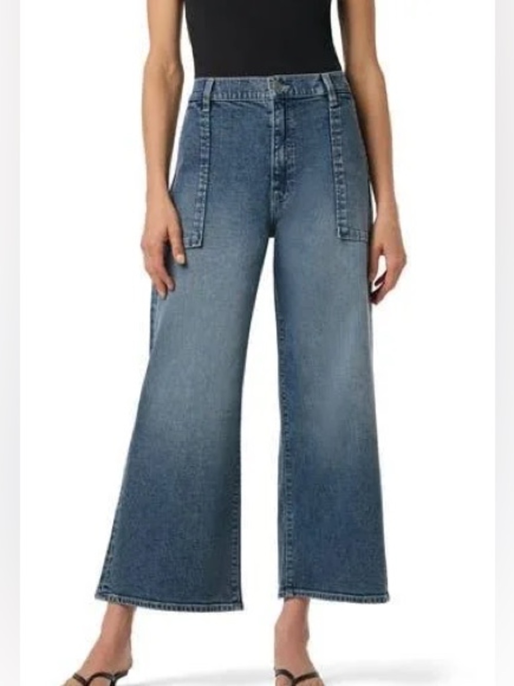 Hudson Jeans Jolene Wide Leg Ankle With Patch Pocket size 26 NWT